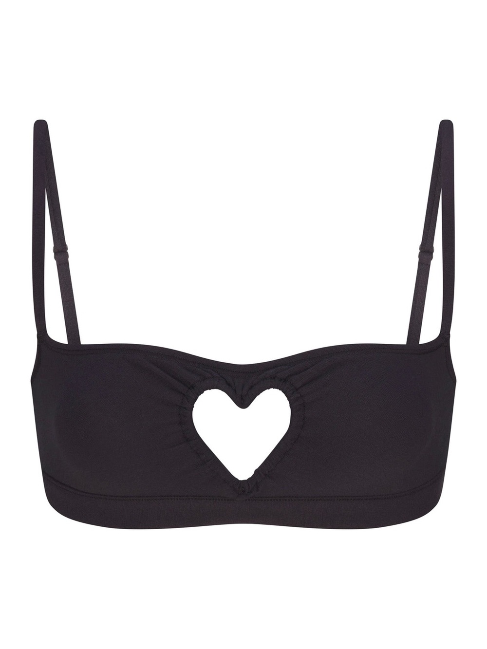 SKIMS Cotton Jersey Heart Scoop Barrette, Size S